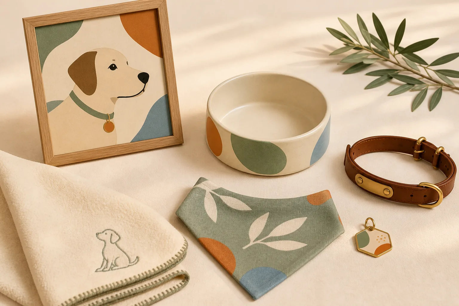 Productos personalizados creados a partir de la fotografía de una mascota